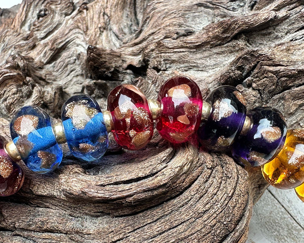 sparkle lampwork beads