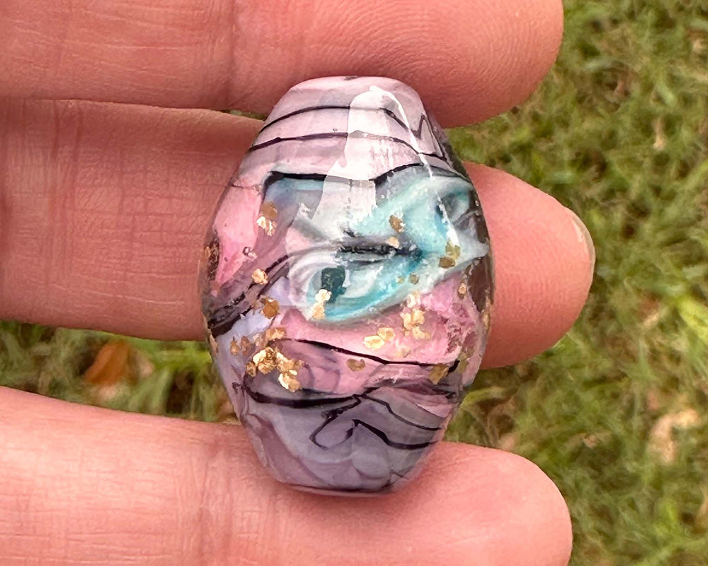 purple focal bead