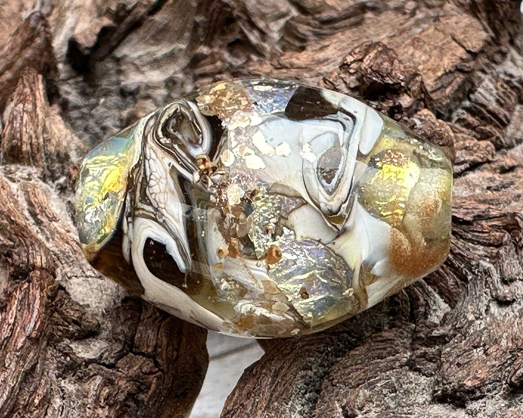 organic lampwork beads