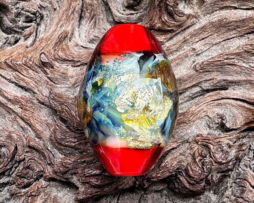 red focal bead