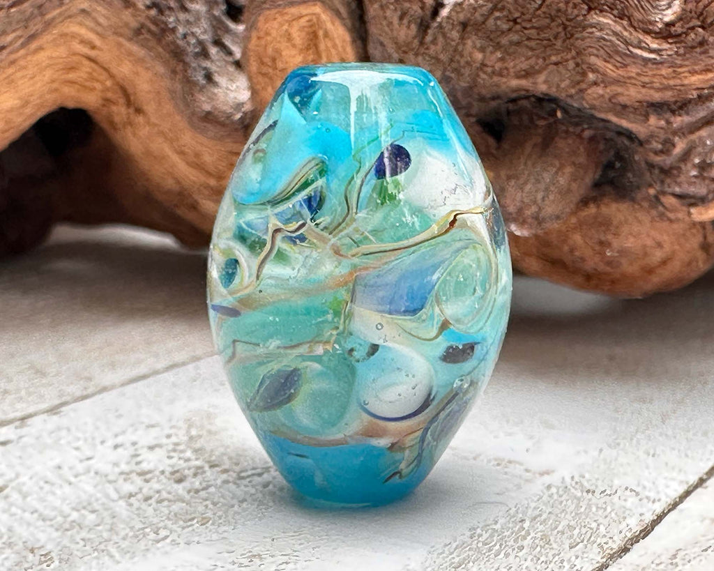 blue focal bead