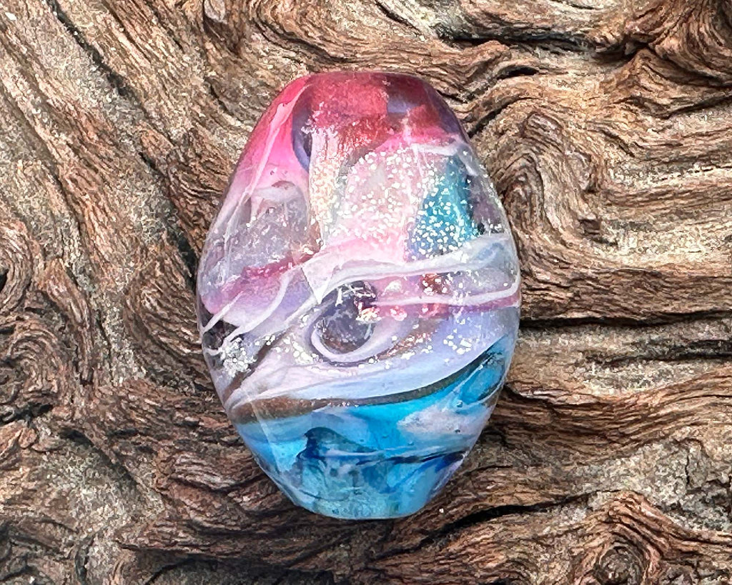 dichroic focal lampwork bead