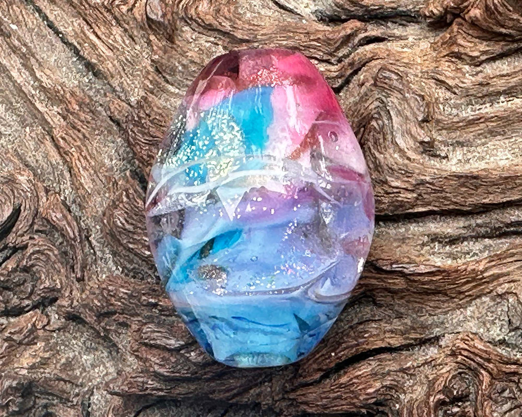 dichroic focal lampwork bead