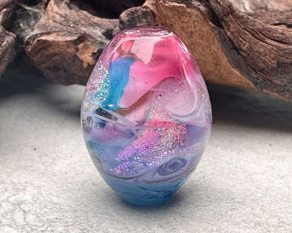 dichroic focal lampwork bead