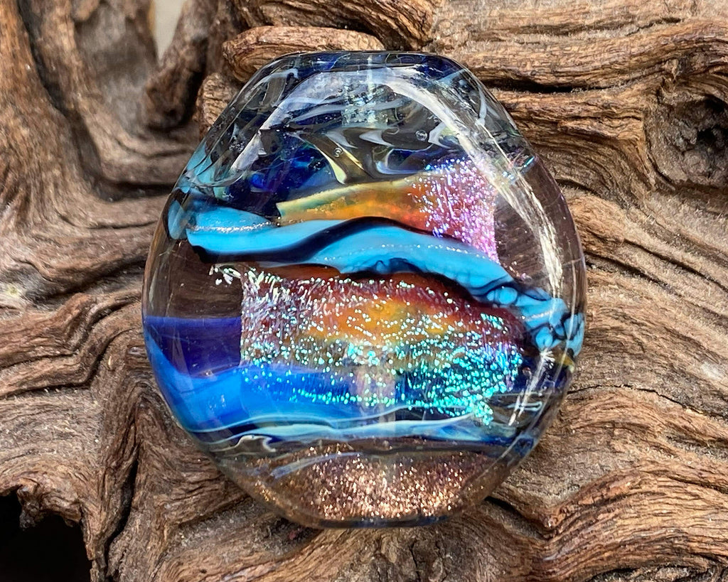 blue dichroic bead